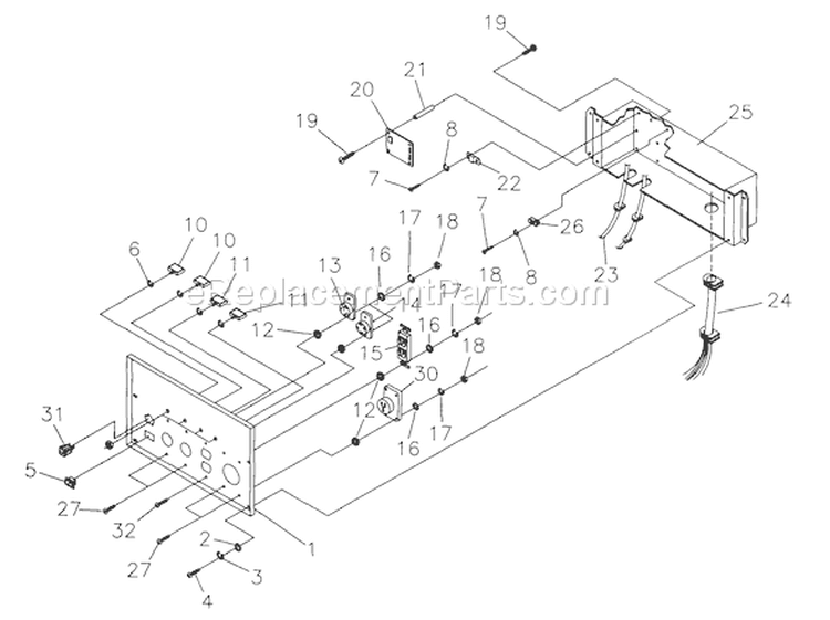Page B Diagram and Parts List for 1020-0  Briggs and Stratton Generator